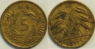 Weimar 5 Pf 1936 A ss 0.87 £ Tax included +  7.80 £ shipping