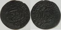 Brandenburg Franken 1/2 Schilling 1495-1515 Markgraf Friedrich d. Ä. 1,2 g Silber 21 mm F-VF