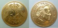 Monaco 5 Francs Münze mit orginal Verpackung .920 Goldausgabe -