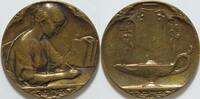Frankreich Jugendstil Goldbronze Med. von Pierre Ch. Lenoir -