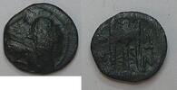 Kyzikos AE 12 mm Kopf des Kore Soteira mit Sphendone, Ährenkranz, Ohrring und Halsband n. recht -
