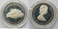 Guernsey 25 Pence Silber Regierungs Jubiläum Königin Elizabeth -