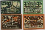 Deutschland 25, und 50 Pf Trebnnitz -
