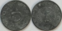 Deutsches Reich 5 Rpf 1941 A vz 1.30 £ Tax included +  7.80 £ shipping