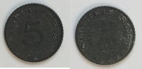 Deutsches Reich 5 Rpf 1941 A vz 1.30 £ Tax included +  7.80 £ shipping