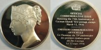 WWF 75 Jahre Cayman Inseln Silber Med. 38,6 mm 19,7 g -