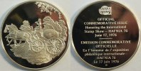 WWF Internationale Briefmarkenausstellung Silber Med. 38,6 mm 19,7 g -
