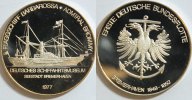 Deutschland 1. deutsche Flotte Silbermed. Flaggschiff Barbarossa v. Admiral Brommy -