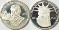 USA Silber Med. Thodore Roosevelt Rough Riders 1899 Silbermed. 28 Gramm -