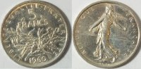 Frankreich 5 FrancsSilber Med. Kursmünze -