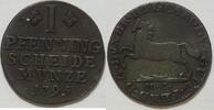 Braunschweig Wolfenbüttel 1 PF Karl Wilhelm Ferdinand 1780-1806 -