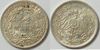 Kaiserreich 1/2 Mark 1916 A vz / st 4.16 £ Tax included +  7.80 £ shipping
