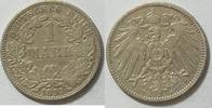 Kaiserreich 1 Mark 1893 A ss 6.85 £ Tax included +  7.80 £ shipping