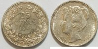 Niederlande 25 cent 1904 EF