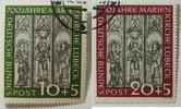 Bund 10 + 20 Pf Michel Nr. 139 und 140 Marienkirche Lübeck -