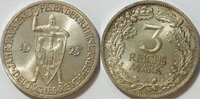 Weimar 3 Mark 1925 A Rheinlande UNC