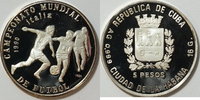 Kuba 5 Pesos Fussball WM 1990 -