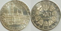 Österreich 500 Schilling 100 Jahre Wiener Rathaus -