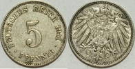 Kaiserreich 5 Pf 1911 J ss 0.87 £ Tax included +  7.80 £ shipping