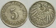 Kaiserreich 5 Pf 1911 D ss 0.87 £ Tax included +  7.80 £ shipping