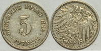 Kaiserreich 5 Pf 1912 J ss 0.87 £ Tax included +  7.80 £ shipping