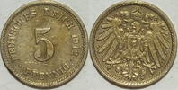 Kaiserreich 5 Pf 1912 E ss 0.87 £ Tax included +  7.80 £ shipping