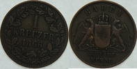 Baden 1 Kreuzer 1871 VF