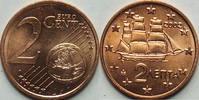 Griechenland 2 Cent 2002 bankfrisch 3.90 £ Tax included +  7.80 £ shipping