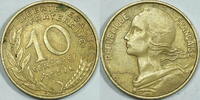 Frankreich 10 Centimes 1967 ss 1.30 £ Tax included +  7.80 £ shipping