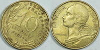 Frankreich 10 Centimes 1974 ss 1.30 £ Tax included +  7.80 £ shipping