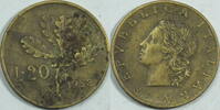 Italien 20 Lire 1958 ss 4.25 £ Tax included +  7.80 £ shipping