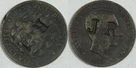 Spanien 10 Centimos mit Gegenstempel R 1 und J R -
