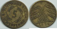 Weimar 5 Reichspfennig 1924 G ss 1.65 £ Tax included +  7.80 £ shipping