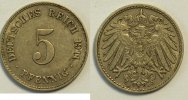 Kaiserreich 5 Reichspfennig -