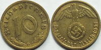 3. Reich 10 Pf 1937 D vz 4.77 £ Tax included +  7.80 £ shipping