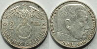 3. Reich 2 RM 1937 E ss - vz 10.33 £ Tax included +  12.57 £ shipping