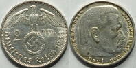 3. Reich 2 RM 1938 B ss-vz 10.33 £ Tax included +  12.57 £ shipping