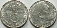 3. Reich 2 RM 1939 J ss-vz 10.33 £ Tax included +  12.57 £ shipping