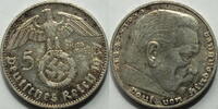 3. Reich 5 RM 1937 D ss-vz 19.52 £ Tax included +  12.57 £ shipping