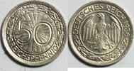 Weimar 50 Pf 1936 D Kursmünze 1927-1938) UNC-