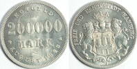 Hamburg 200.000 Mark 1923 vz - st 8.59 £ Tax included +  7.80 £ shipping