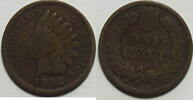 USA 1 Cent 1892 s-ss 8.24 £ Tax included +  7.80 £ shipping