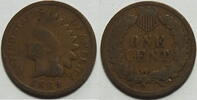 USA 1 Cent 1889 s-ss 7.38 £ Tax included +  7.80 £ shipping