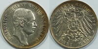Sachsen 3 Mark 1912 Friedrich August vz 30.37 £ Tax included +  12.57 £ shipping