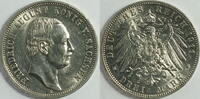 Sachsen 3 Mark 1911 Friedrich August III. vz 30.37 £ Tax included +  12.57 £ shipping