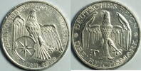 Weimar 3 Mark 1929 Waldeck EF leicht berieben