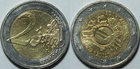 Niederlande 2 € 2012 10 Jahre Euro bfr, vz-st 4.25 £  +  12.61 £ shipping