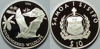 Samoa 10 $ Gefärdete Tierwelt: Flughund -