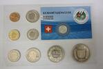 Schweiz Kursmünzsatz 8,86 SFR plus 1 $ Liberia -