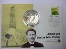 Deutschland Numisbrief Sport incl Silbermed. Alfred u. Gustav Felix Flatow -